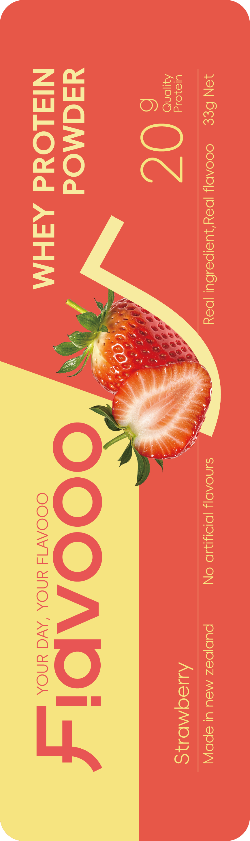 Fresh Strawberry Protein - Natural strawberry flavor protein powder made in New Zealand